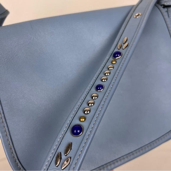 Coach Patricia Gem Stud Embellished Crossbody Saddle Bag - Picture 6 of 8